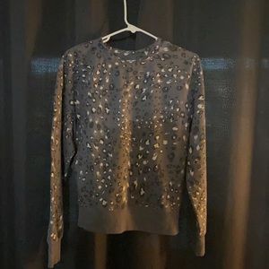 Zella Animal Print Crewneck Seeatshirt